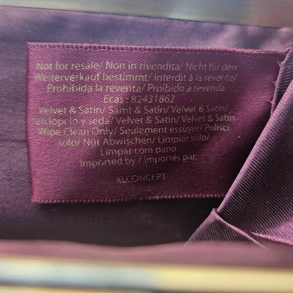 Dolce & Gabbana Merlot Velvet Clutch - Picture 13 of 14